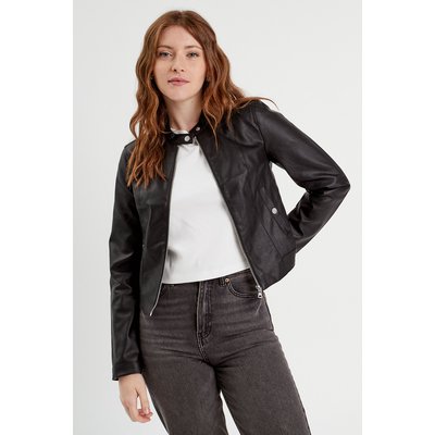 Veste courte simili cuir CACHE CACHE