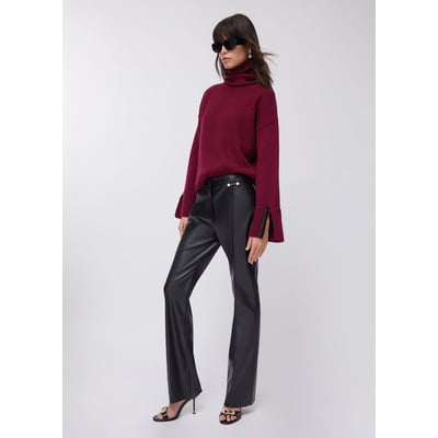 Pull Col Roulé J.Crew En Acrylique Et Laine - Taille Petites, Couleur Bordeaux Foncé