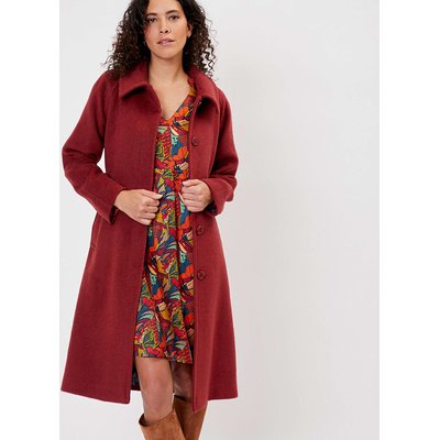 Manteau long en lainage motif BEKA LA FIANCÉE