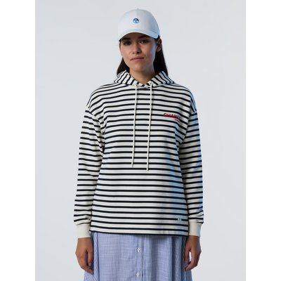 Sweat-shirt à capuche rayé NORTH SAILS