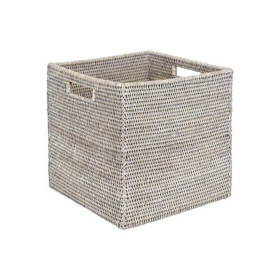 Caisse de rangement en rotin patiné gris (lot de 2) AUBRY GASPARD