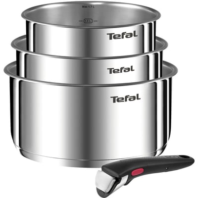Batterie de cuisine 3 casseroles avec 1 poignée TEFAL