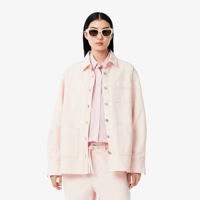 Veste surchemise denim oversize LACOSTE