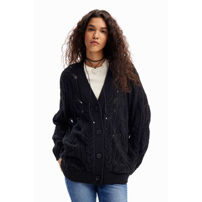 Cardigan oversize motif ajouré DESIGUAL