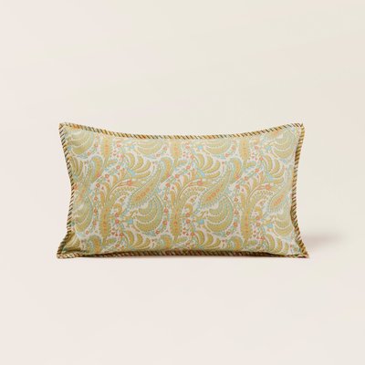 Housse de coussin en Métis coton et lin à motif paisley  PADMA MADURA