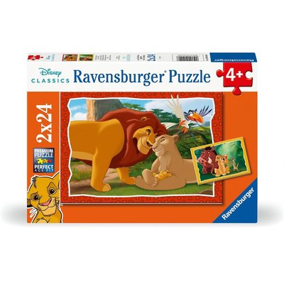 Puzzle L'histoire de la vie Le Roi Lion 2x24 pcs RAVENSBURGER