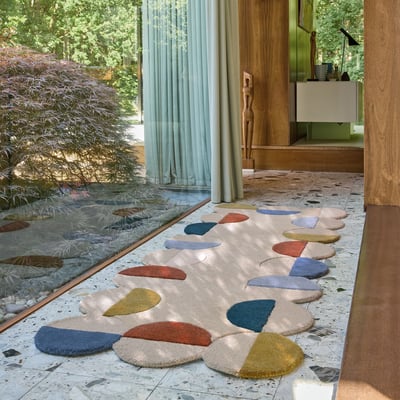 Tapis en laine de couloir MIA SCALLOP FLAIR RUGS