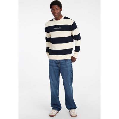 Pull Logo Brodé Rayé GUESS