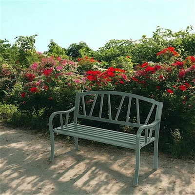 Banc de jardin en fer vert 123 cm GRENADE PIER IMPORT