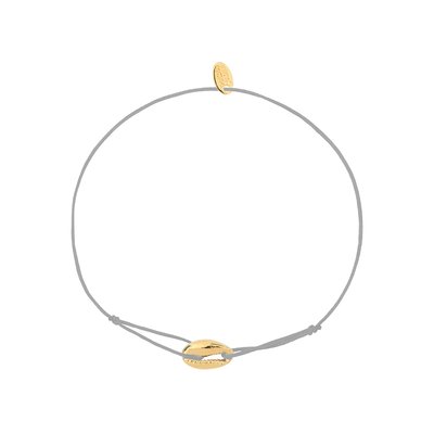 Bracelet cordon mini cauri gris CAROLINE NAJMAN