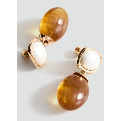 Boucles d'oreilles pendantes résine MANGO