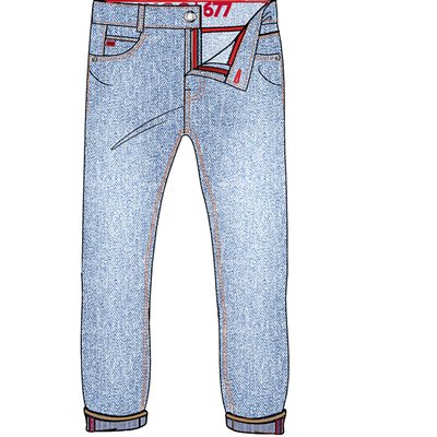 Jean 5 poches en coton HUGO KIDSWEAR