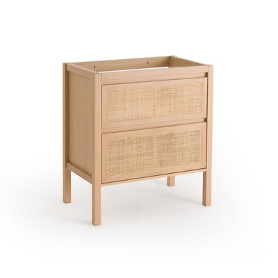 Mueble bajo lavabo con 2 cajones, de ratán, an. 80 cm, Lumpa LA REDOUTE INTERIEURS