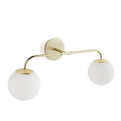 Wandleuchte Moricio, 2-flammig, Opalglas und Messing LA REDOUTE INTERIEURS