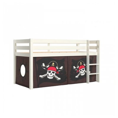Lit sureleve en avec sommier Rideau en parties Pirate des Caraibes VIPACK