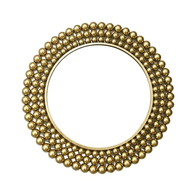 Miroir rond métal boules 70cm EMDE
