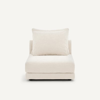 Chauffeuse modulable en velours chenille, TIBERIO AM.PM