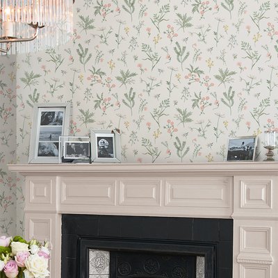 Papier peint Herbier fleuri Crosswell LAURA ASHLEY