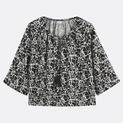 Blouse imprimée avec col à nouer JDY