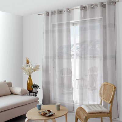 Voilage bohème à bandes ajourées HOME MAISON