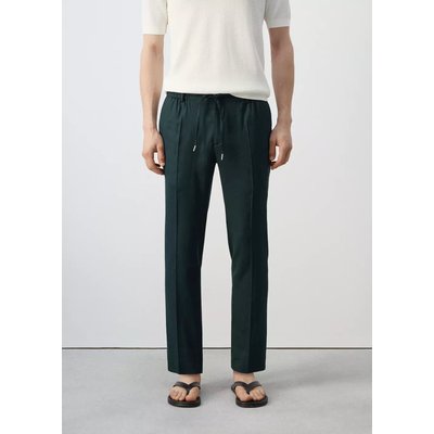 Pantalon slim fit lin cordon MANGO MAN