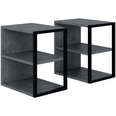 Bout de canapé en aggloméré Echo (Lot de 2) HANAH HOME