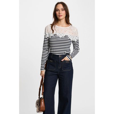 T-shirt manches longues rayé MORGAN