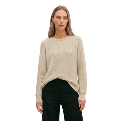 Pull à col rond loose en coton biologique lourd MARC O'POLO