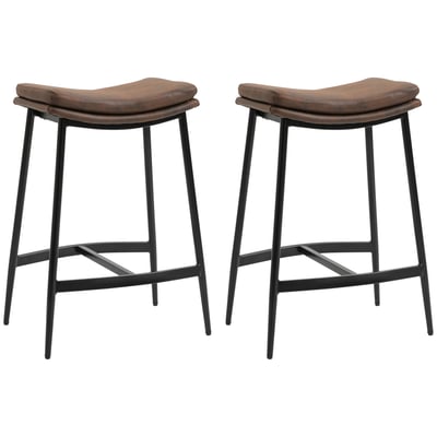Tabouret de bar Microfibre (100% polyester) HOMCOM