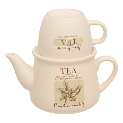 Théière solitaire en grès WELLNESS ATMOSPHERA