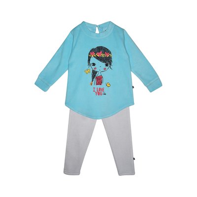 Pyjama 2 pieces enfant flock velours rase SUCRE D'ORGE