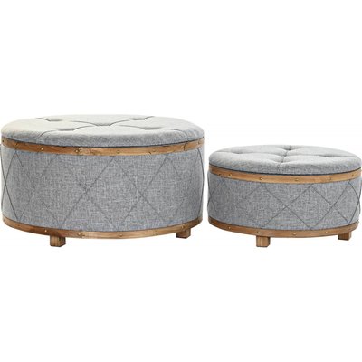 Banc en bois et polyester, Scandi (lot de 2) RECOLLECTION