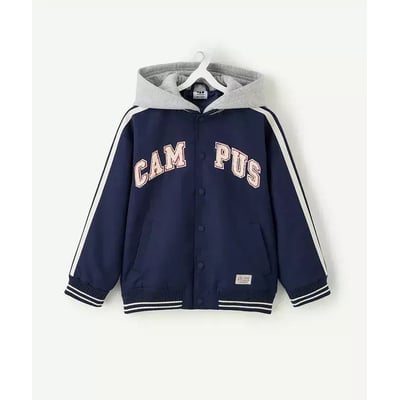 Blouson style Teddy à capuche TAPE A L'OEIL