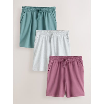 Short jogger en maille bouclée, lot de 3 NEXT