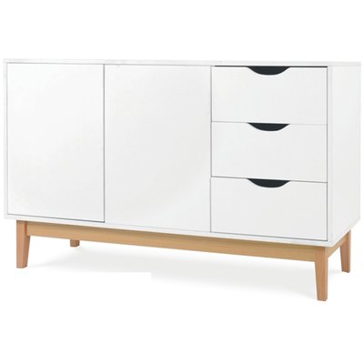 Buffet blanc 120x39.5x75cm WADIGA