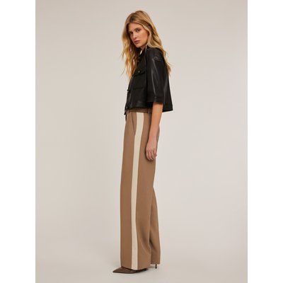 Pantalon large en tissu fluide de viscose mélangée MOTIVI