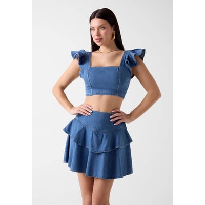 Top Court En Denim GUESS