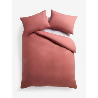 Housse de couette et taie d'oreiller brossées NEXT