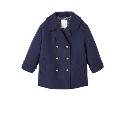 Manteau officier en drap de laine VERTBAUDET
