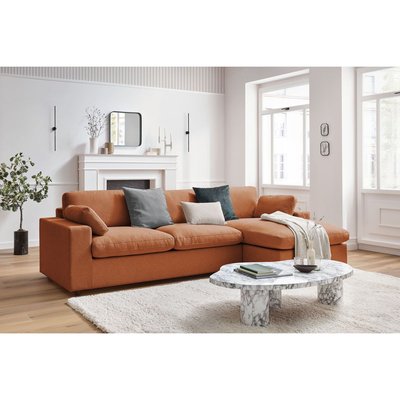Canapé d'angle fixe 4 places en tissu, BELAIR BOBOCHIC