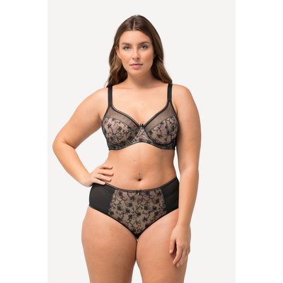 Culotte midi, mesh, dentelle florale ULLA POPKEN