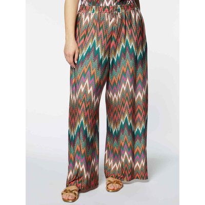 Pantalon cache-maillot en jersey imprimé FIORELLA RUBINO