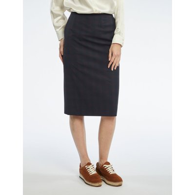 Jupe Chantal laine bleu marine INES DE LA FRESSANGE PARIS
