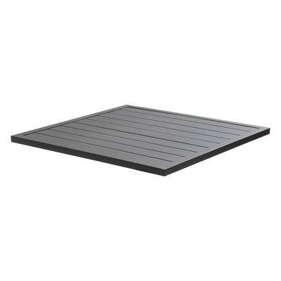 Plateau de table carré en aluminium 60x60 cm, CARDIFF OVIALA