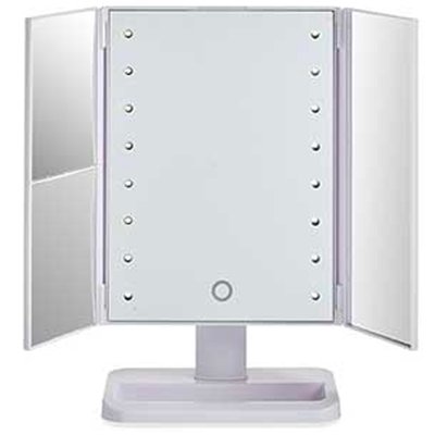 Miroir grossissant lumineux sur pied tryptique WADIGA