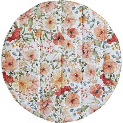 Tapis rond en coton, flower power RECOLLECTION
