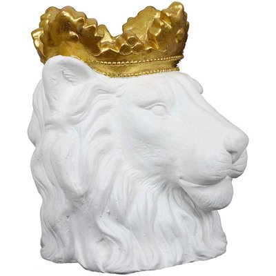 Cache pot Lion couronne dorée 39 x 33 x 39 cm CMP