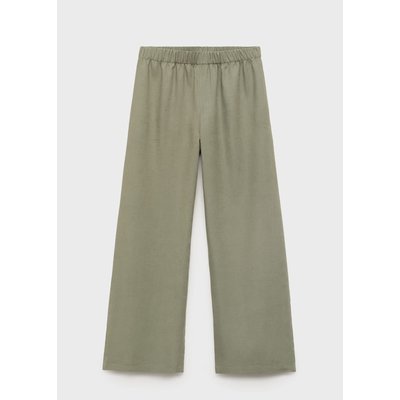 Pantalon droit lin MANGO TEEN