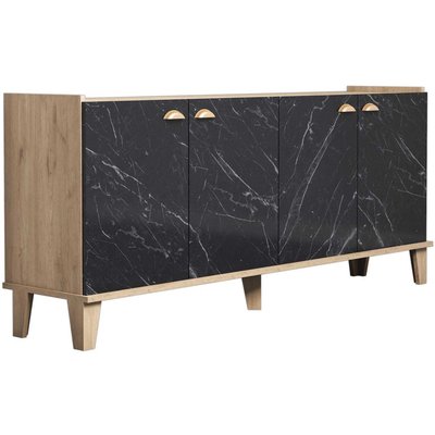 Buffet en aggloméré effet marbre Sumer HANAH HOME