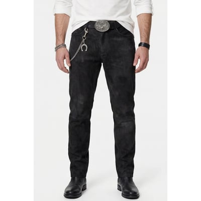 Pantalon regular Fit 5 poches en cuir de JP1880
